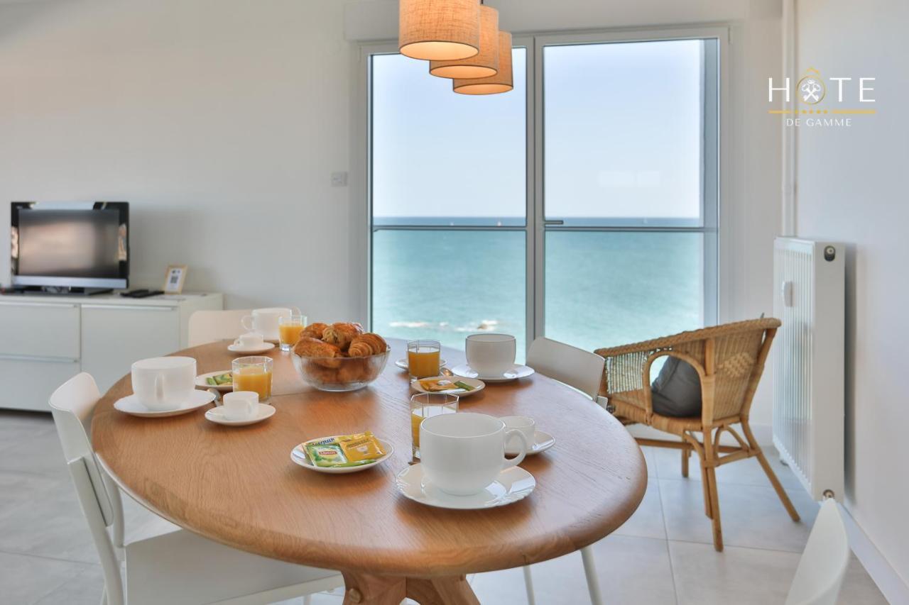 Appartement De Caractere, Superbe Vue Mer 280° La Chaume Kültér fotó