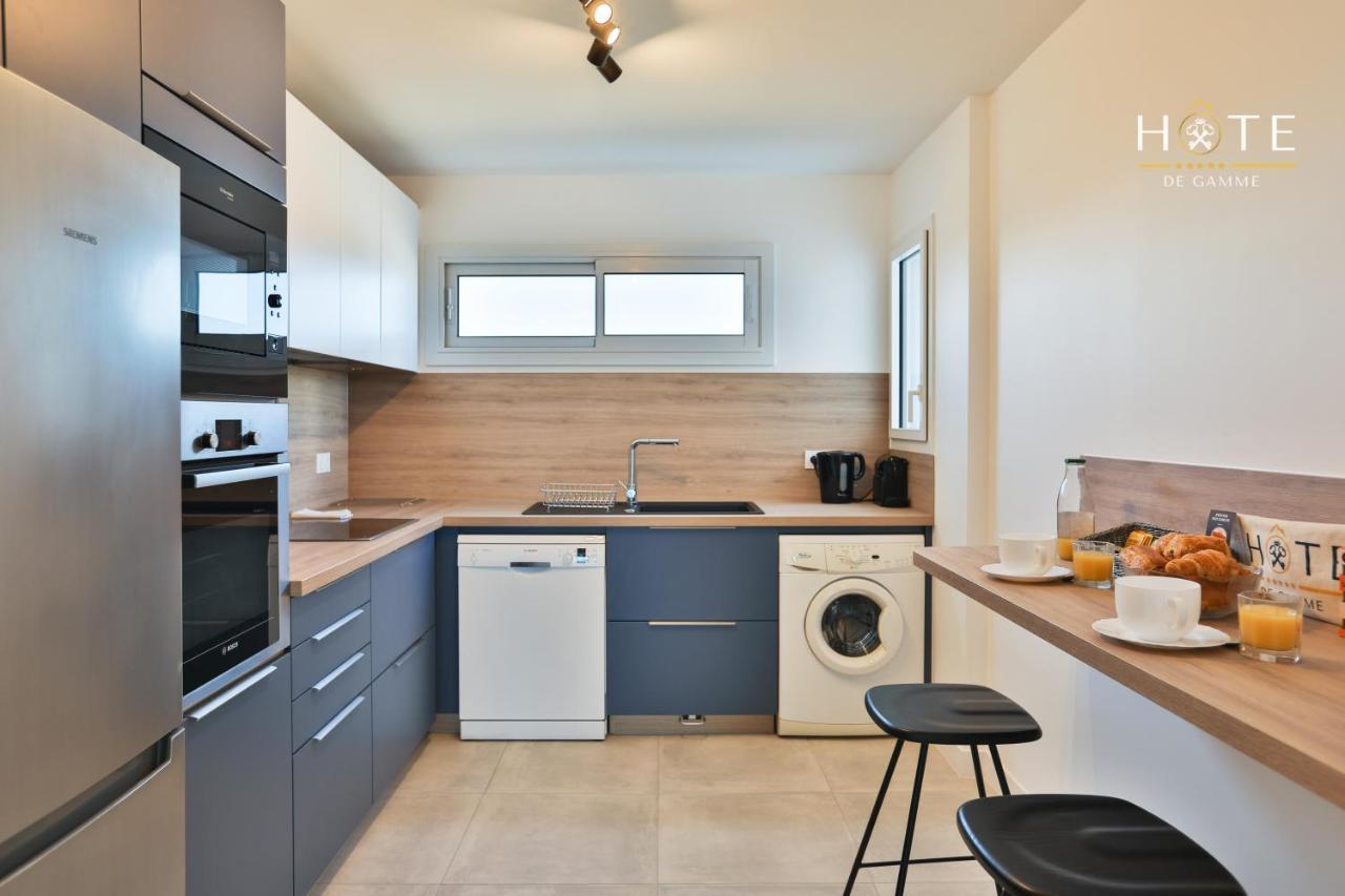 Appartement De Caractere, Superbe Vue Mer 280° La Chaume Kültér fotó